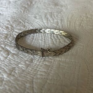 Silver Chevron Bracelet